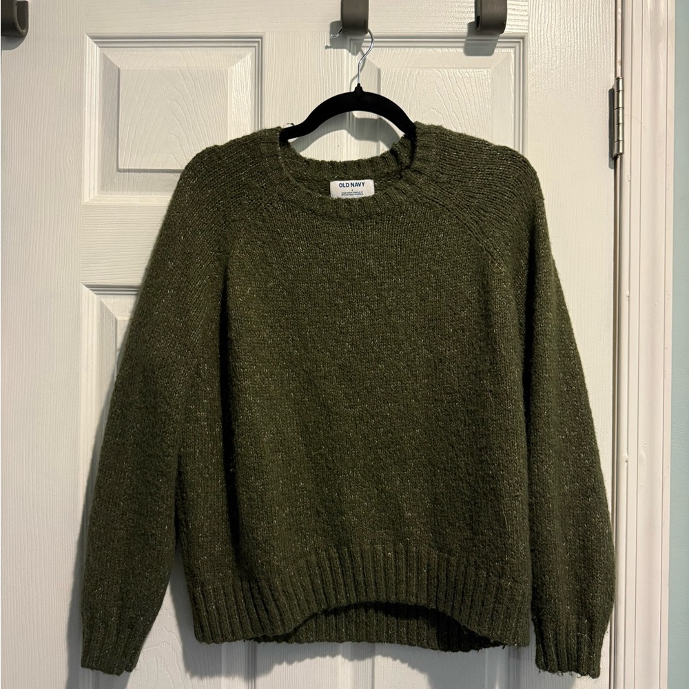 Old Navy Forest Green Crew Neck Sweater